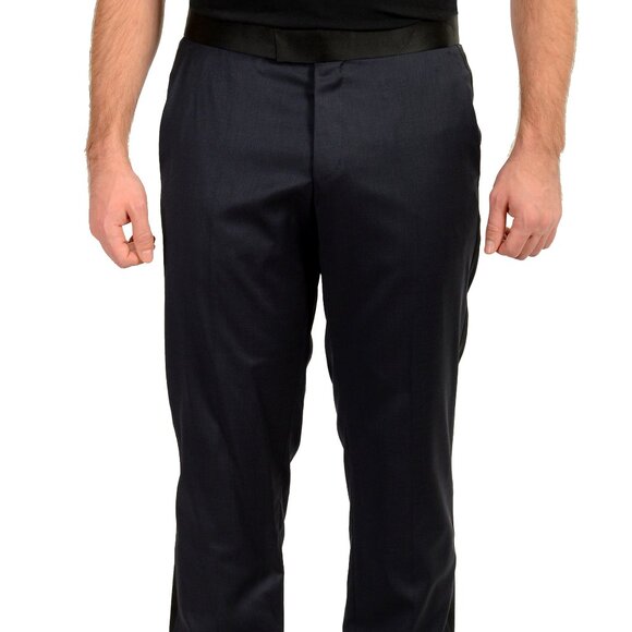 Hugo Boss Men's "H-Huge-2Pcs-Tux-224" 100% Wool Tuxedo Dress Pants US 34R IT 50 - Picture 1 of 3